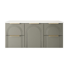 Arco 1200mm Wall Hung Single Vanity with Solid Surface Countertop